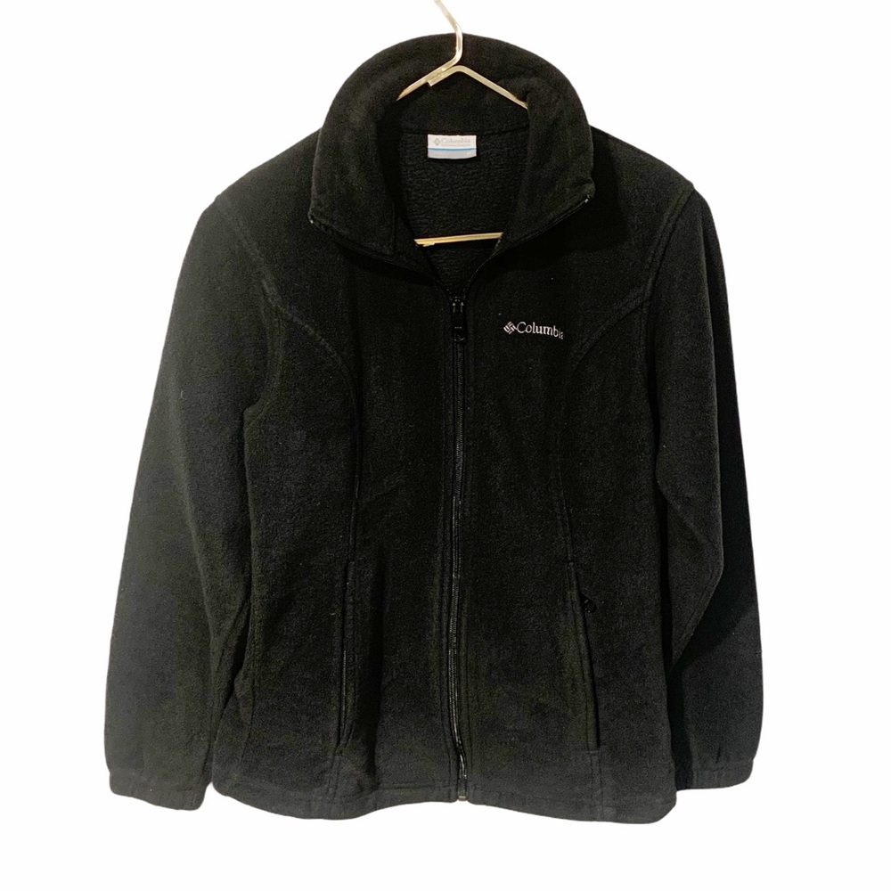 Columbia Womens Medium Black Full Zip Up Fleece Jacket